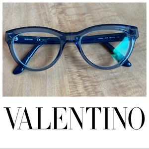 Valentino Blue Optical Glasses Frame Rockstuds